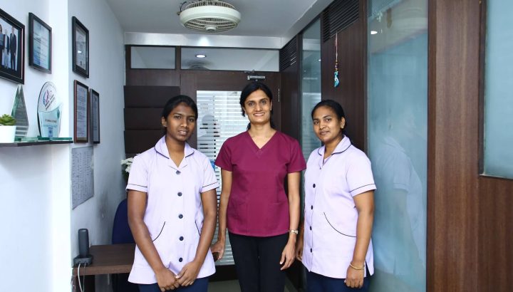 Dr. Shailaja Prasad with her staff